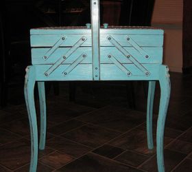 refinished vintage sewing box