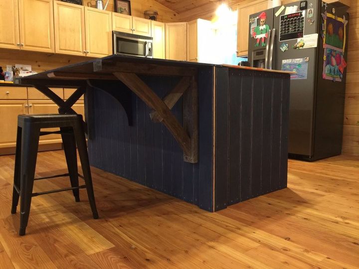 how to make a kitchen island with a concrete countertop start finish