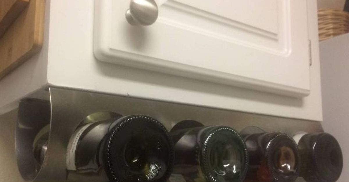 Under Cabinet Wine Rack Hometalk