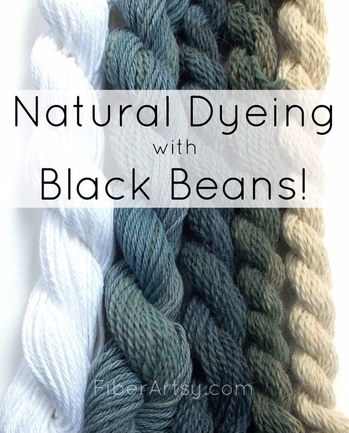 dyeing yarn with black beans