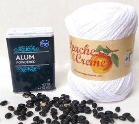 dyeing yarn with black beans
