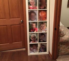 s show off your family photos with these 16 creative ideas, Use a vintage window and multiple photos