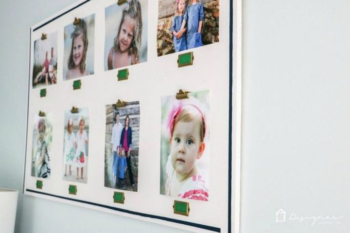 s show off your family photos with these 16 creative ideas, Glue them on a piece of wood
