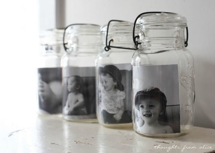 s show off your family photos with these 16 creative ideas, Place them in your favorite mason jars