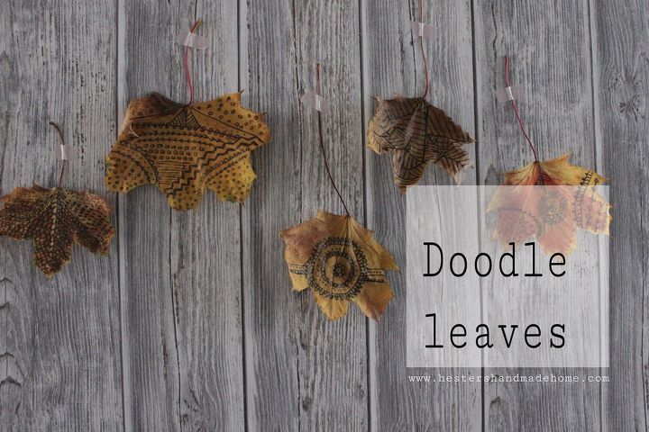doodle leaves