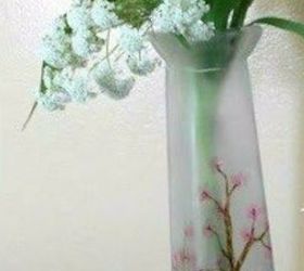 s how to get gorgeous table top decor for under 2, home decor, how to, painted furniture, Customize a vase for your entryway desk