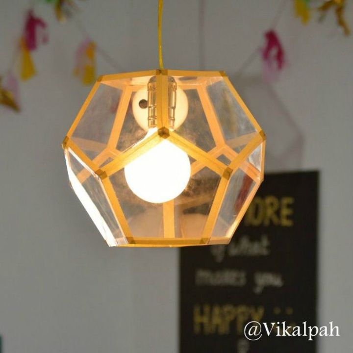 s cut plastic ontainters in half to copy these 16 cool ideas, This gorgeous pendant light