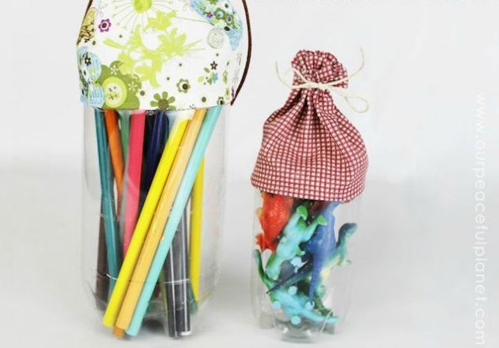s cut plastic ontainters in half to copy these 16 cool ideas, This adorable portable pencil case