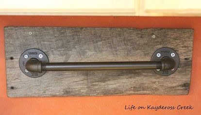 Reclaimed Wood Pipe Towel Rack Hometalk Reclaimed Wood Pipe Towel Rack Plumbing