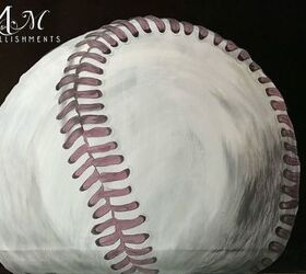 hand stained painted baseball table, painted furniture, repurposing upcycling