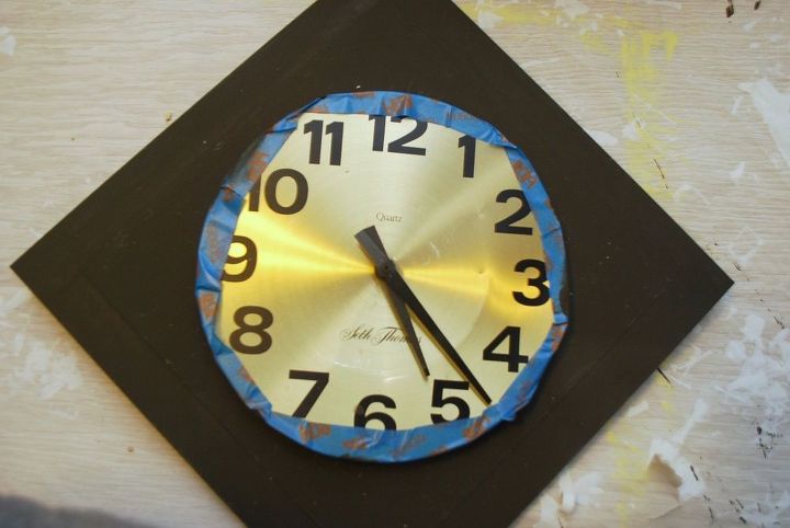 mid century starburst clock
