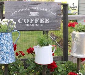 s make your neighbors giggle with these x planter ideas, gardening, Or plant flowers in your old tea kettles
