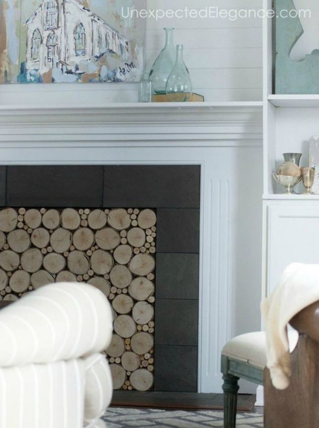 10 maneras inteligentes de calentar su casa con un presupuesto, Cubra una chimenea con corrientes de aire con un bonito inserto