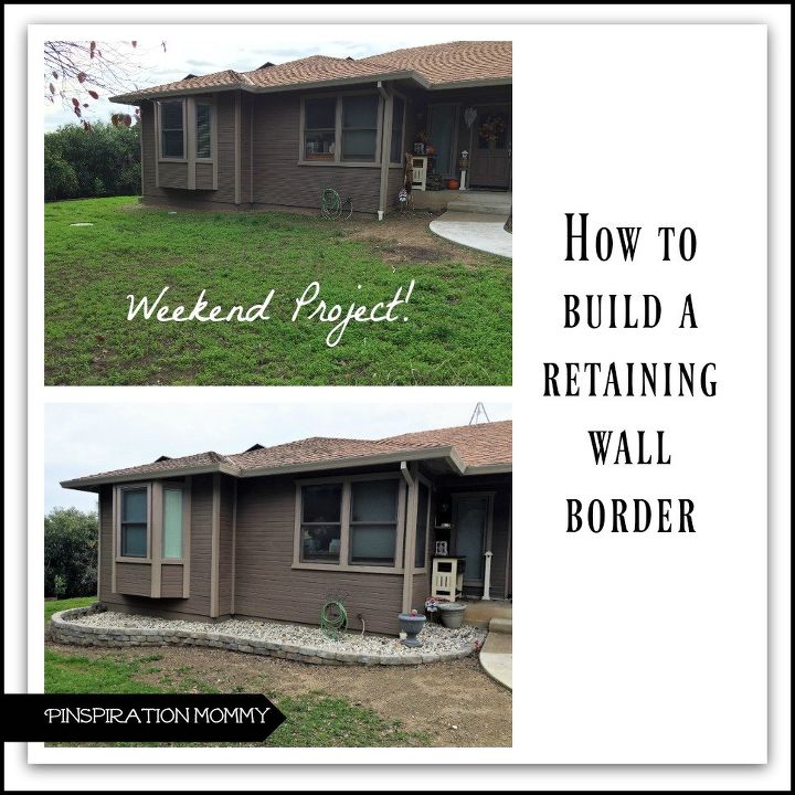 how to build a retaining wall border, concrete masonry, how to