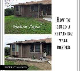 how to build a retaining wall border