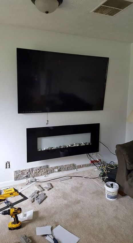 diy airstone veneer stone accent wall