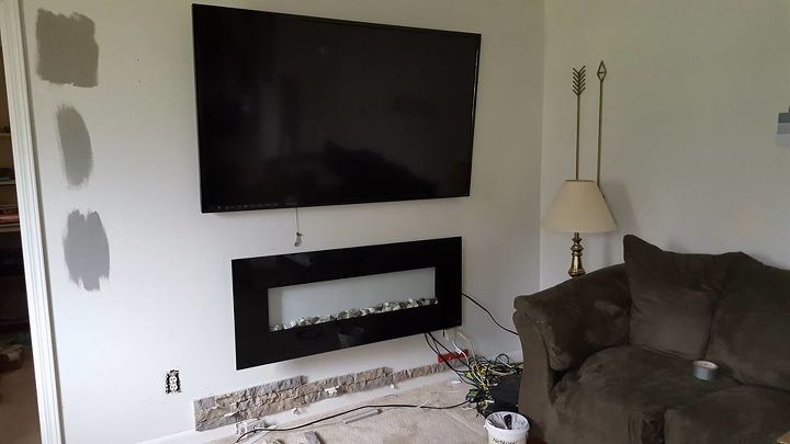 diy airstone veneer stone accent wall