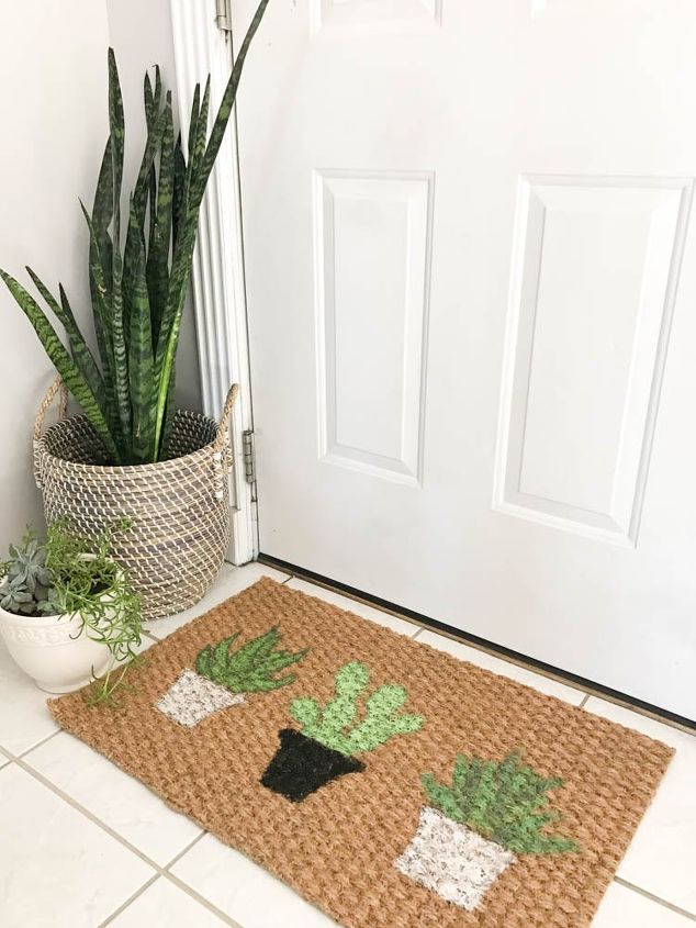 diy plant doormat, gardening