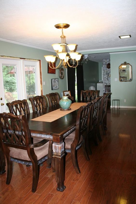 remodeled dinning room and living room, home improvement