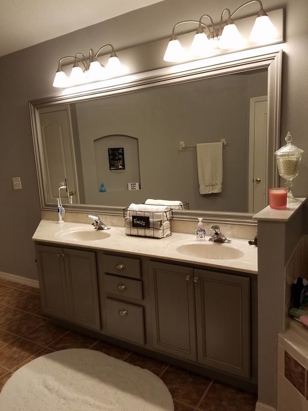 q bathroom vanity revamp, bathroom ideas