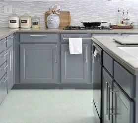 s these 12 ideas will change the way you see vinyl flooring, flooring, Stencil it for a new look
