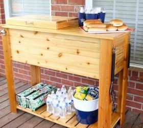 s nail blonde boards together for these incredible ideas, Create this fun outdoor grill cart