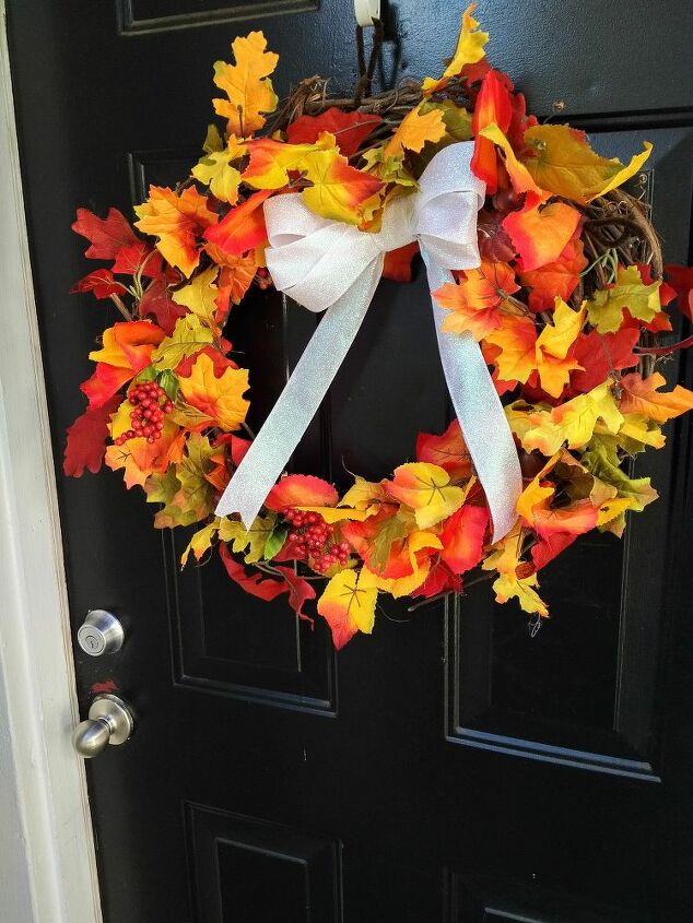 r this is my fall wreath for 2015, crafts, wreaths