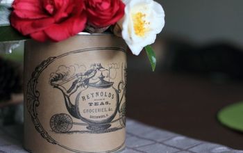 Bricolaje de un bote de té vintage