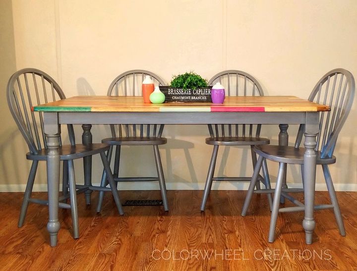 Color Block Kitchen Table Hometalk