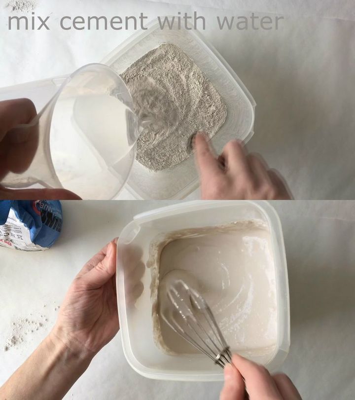 como fazer vasos de concreto