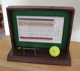 Golf Scorecard Display Case, Easy Joinery!