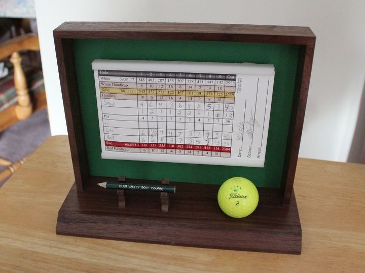Golf Scorecard Display Case Easy Joinery Hometalk