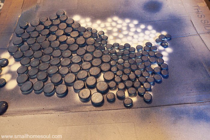 dollar store glass beads become a beautiful backsplash, kitchen backsplash, kitchen design