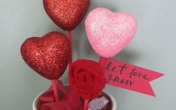 Valentine's Day Dollar Store Craft - Pot of Hearts