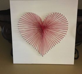 heart shaped string art, crafts