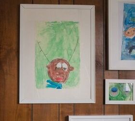 kid s artwork to gallery wall, crafts