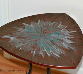 how to update an end table using unicorn spit, how to, painted furniture