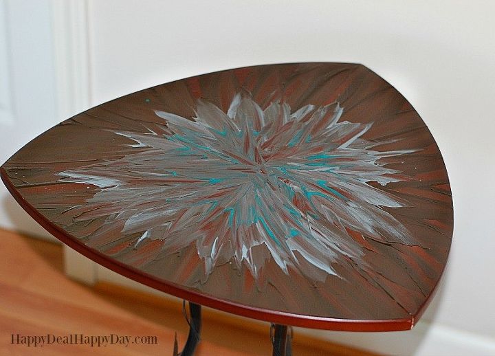 how to update an end table using unicorn spit, how to, painted furniture