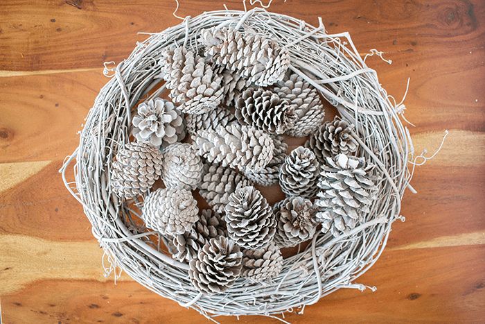 pretty pinecone wreath diy, crafts, gardening, wreaths
