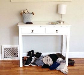 s conquer clutter in your home with these 8 brilliant ideas, home decor, organizing, The Entryway No room for shoes