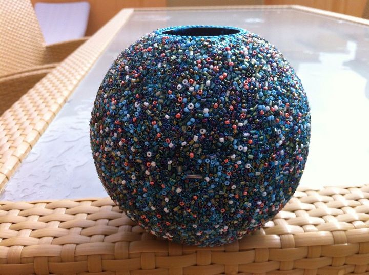 e seed bead and sequin vases, gardening