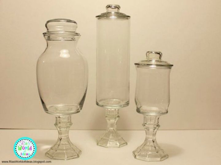 s 15 simple storage solutions from the dollar store, storage ideas, Create apothecary jars for your vanity