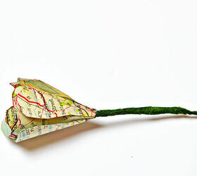 how to make some simple but gorgeous paper flowers with maps, gardening, how to