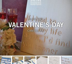 DIY de San Valentín: Lienzo con letras