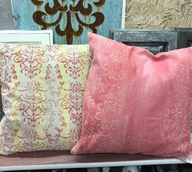 creative custom painted pillows with rollers, Finished Pillows