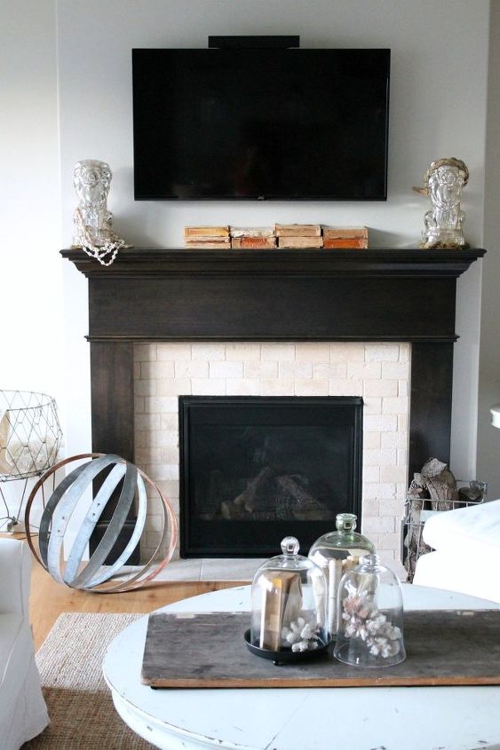 fireplace mantel makeover, fireplaces mantels