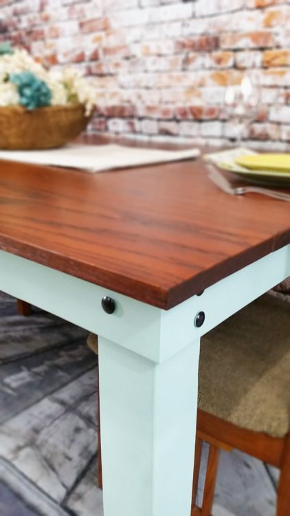 building a dining table, painted furniture