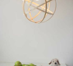 15 ultimate ways to use embroidery hoops in your home decor, Upcycle it into a modern orb light fixture
