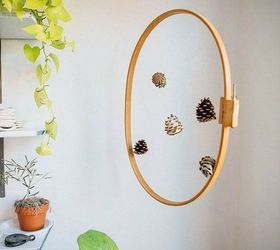 15 ultimate ways to use embroidery hoops in your home decor, Hang it as a gorgeous fall chandelier