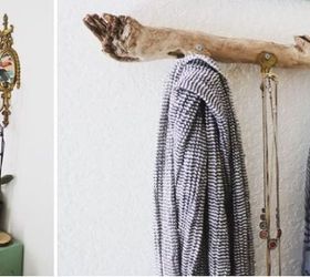 rustic jewelry hanger made from old keys upcycle driftwood diy